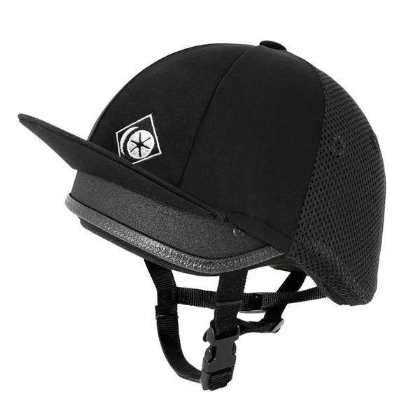 Charles Owen Young Rider Round Jockey Skull - Black