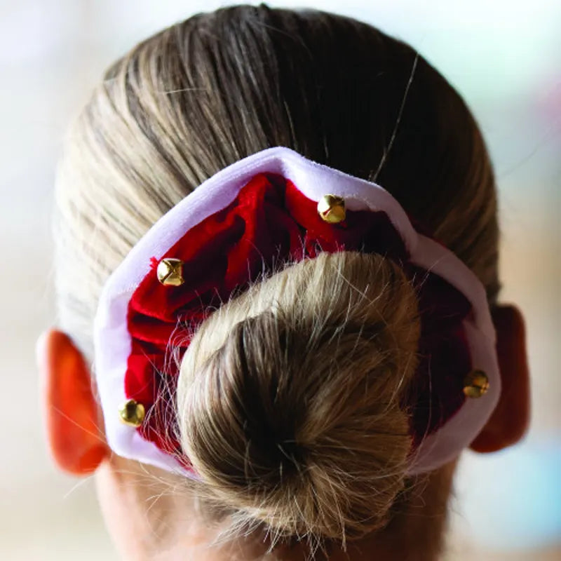 Equetech Bells Hair Scrunchie - Red/White