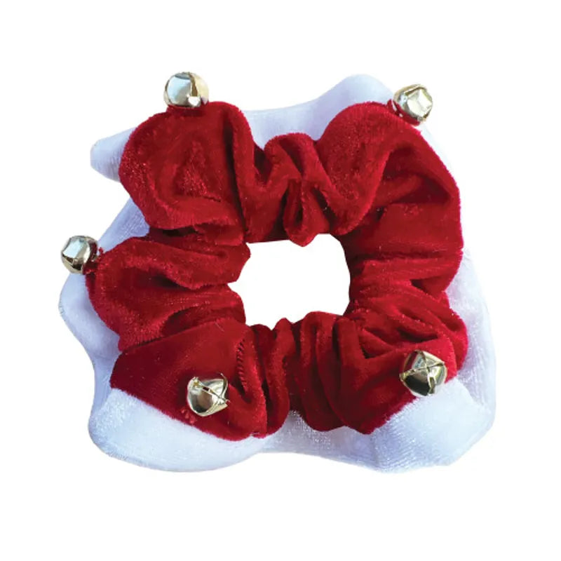 Equetech Bells Hair Scrunchie - Red/White