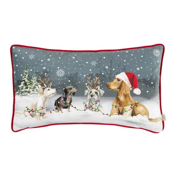 Evans Lichfield Christmas Dog Cushion