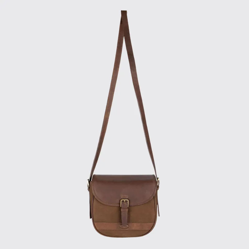 Dubarry Clara Leather Saddle Bag - Walnut