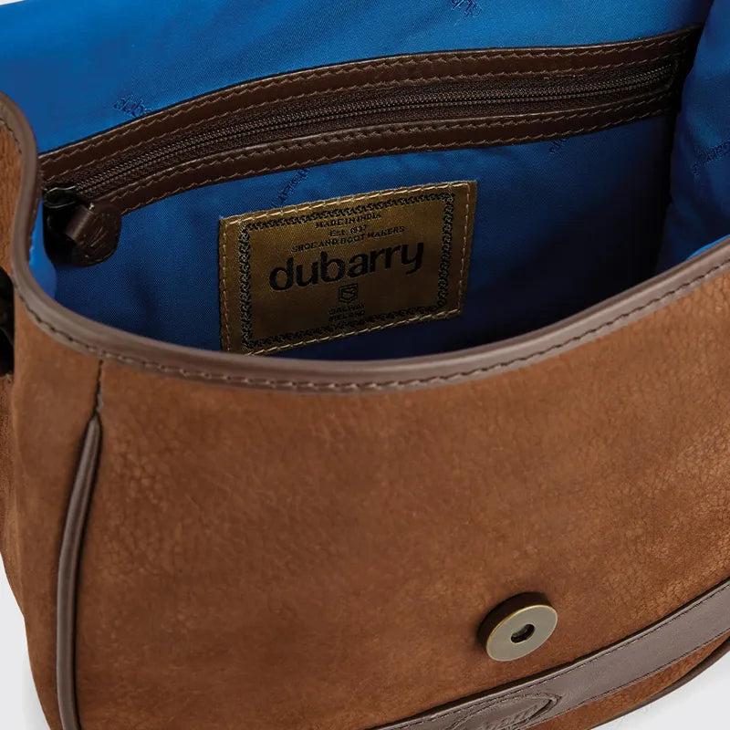 Dubarry Clara Leather Saddle Bag - Walnut
