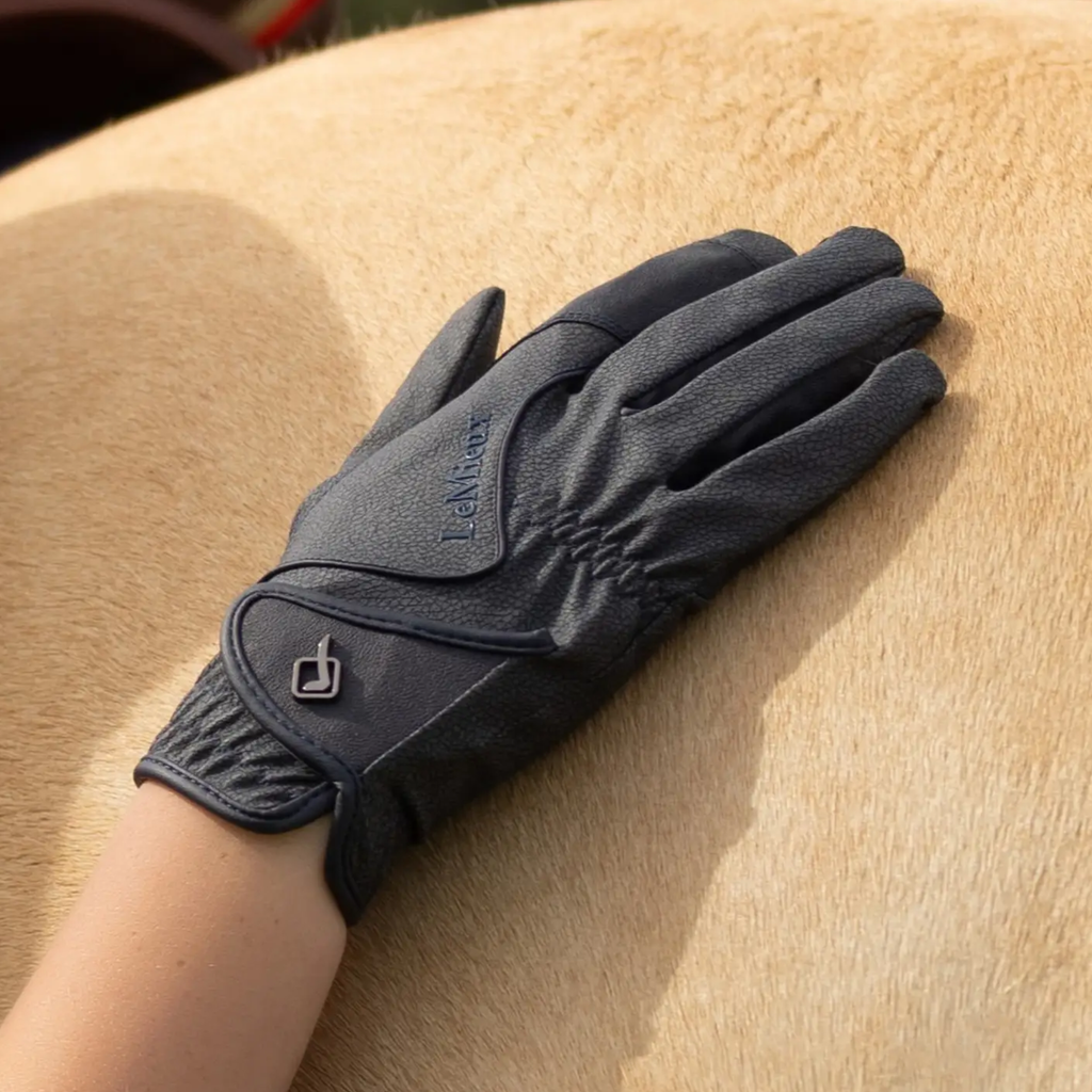 LeMieux Close Contact Gloves - Navy