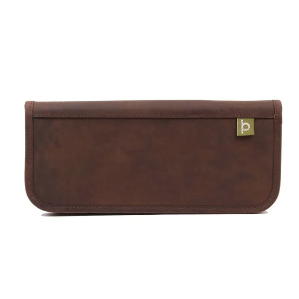 Chatham Pull Up Leather Cleaning Pouch - Brown