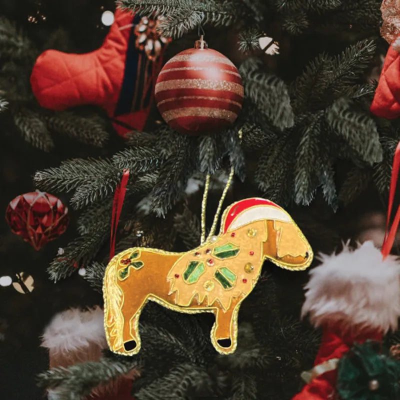 Equetech Beaded Shetland Christmas Decoration