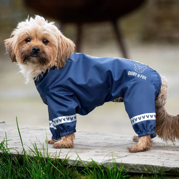 Digby and Fox Cover-All Dog Coat - Navy