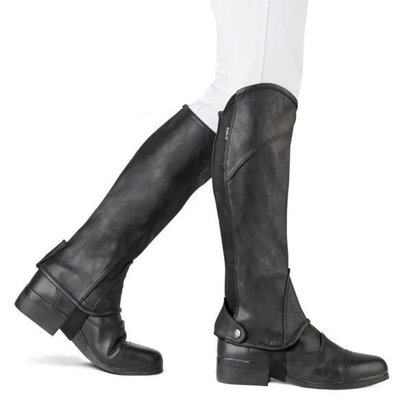 Dublin Childs Stretch Fit Half Chaps - BROWN