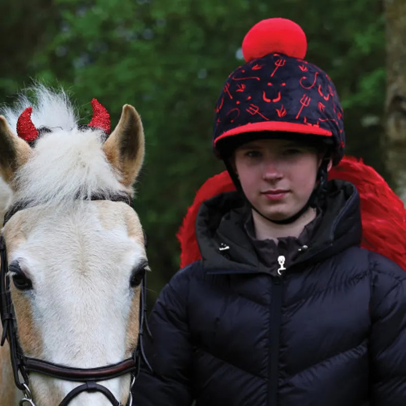 Equetech Devilish Pom Hat Silk