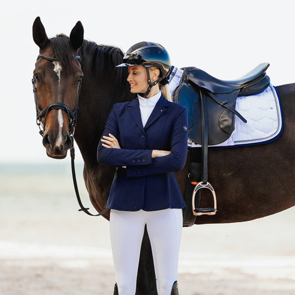 Schockemohle Eco Comfort Jump Style Saddle Pad - White
