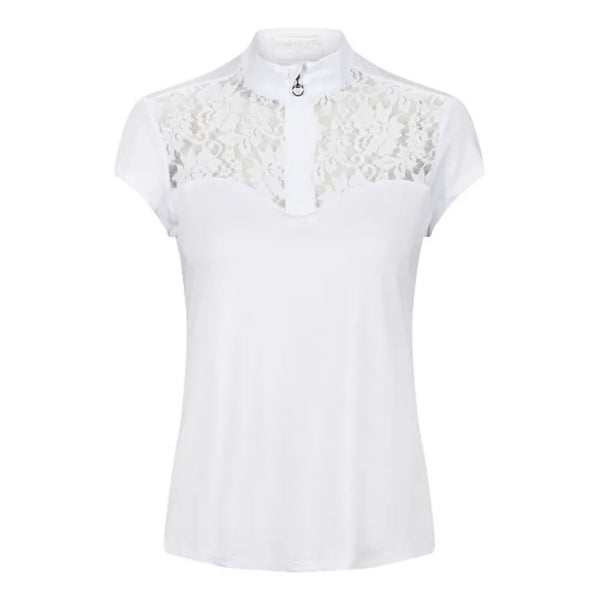 Mia Lace Competition Shirt White