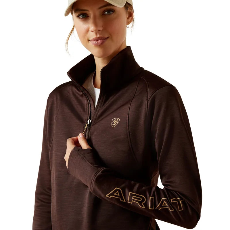 Ariat Ladies Team EQ 1/2 Zip Pullover - Java