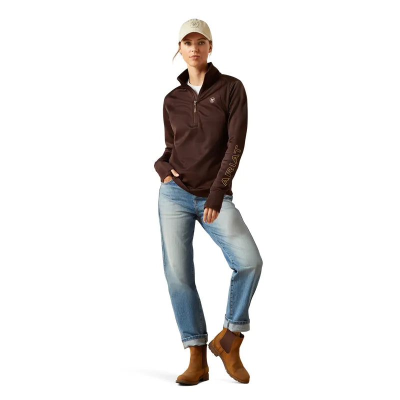 Ariat Ladies Team EQ 1/2 Zip Pullover - Java