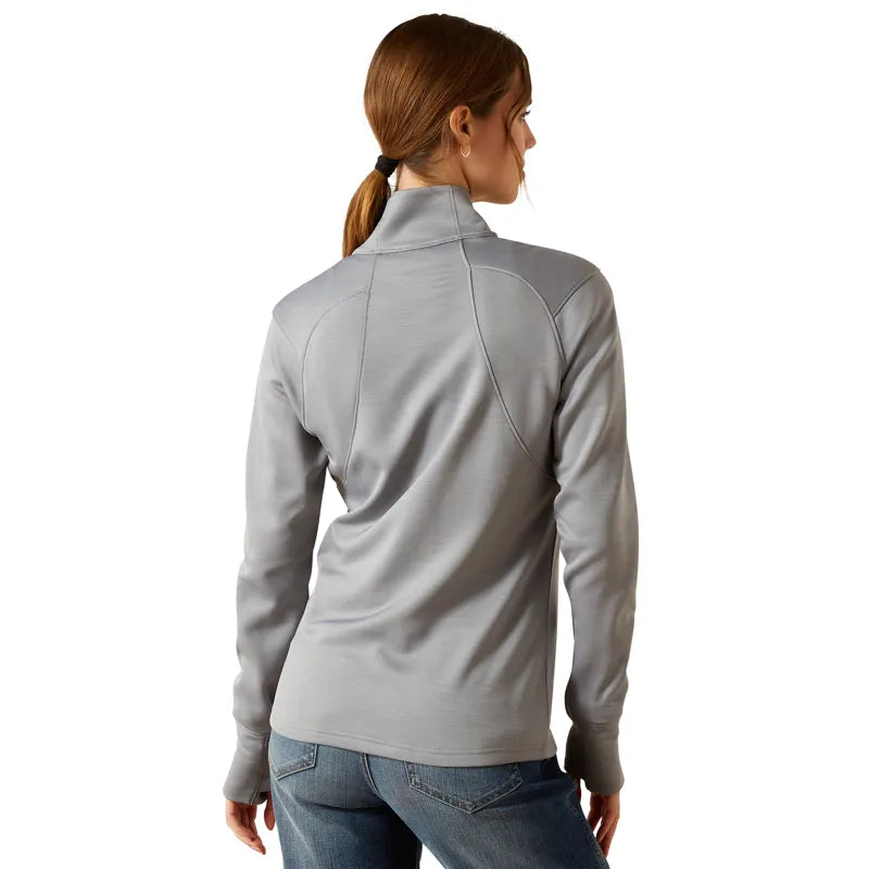 Ariat Ladies Team EQ 1/2 Zip Pullover - Alloy Heather