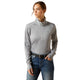 Ariat Ladies Team EQ 1/2 Zip Pullover - Alloy Heather