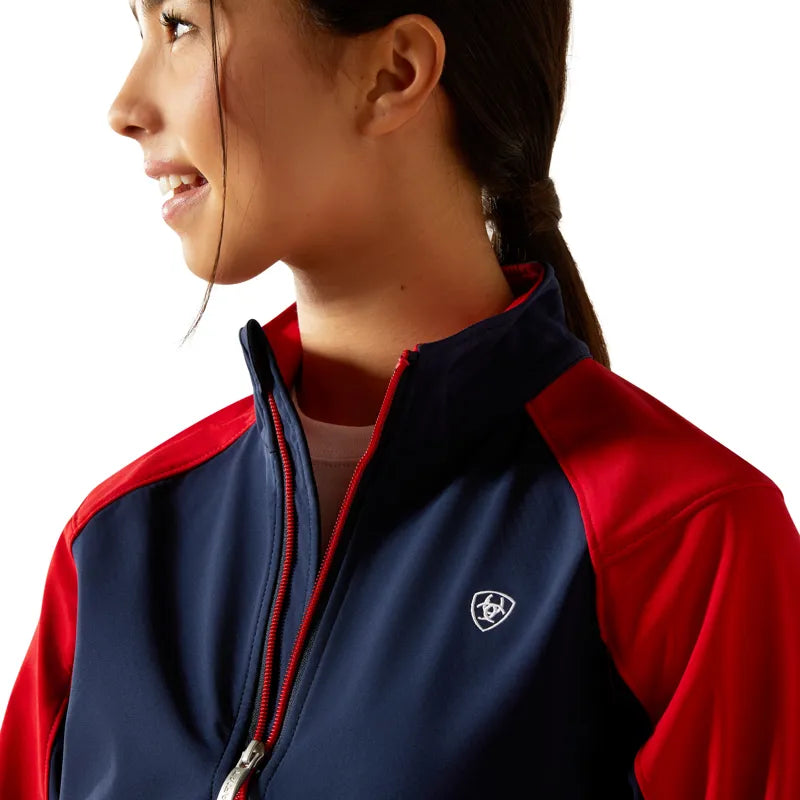 Ariat Youth Team EQ Jacket - Navy Team/Red