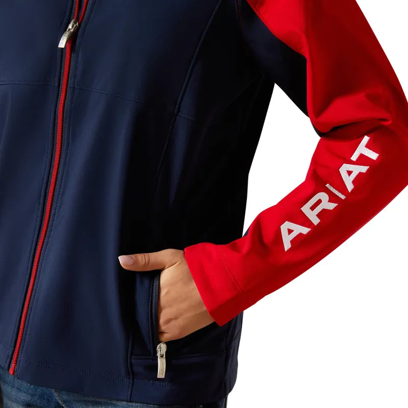 Ariat Youth Team EQ Jacket - Navy Team/Red