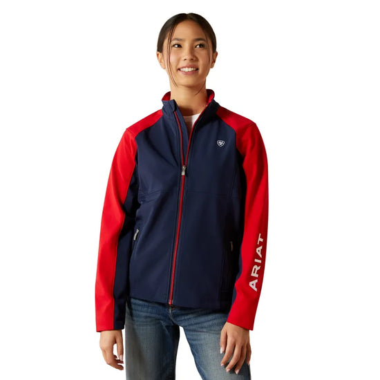 Ariat Youth Team EQ Jacket - Navy Team/Red