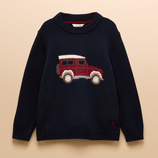 Joules Boys Cracking 4x4 Jumper - Navy