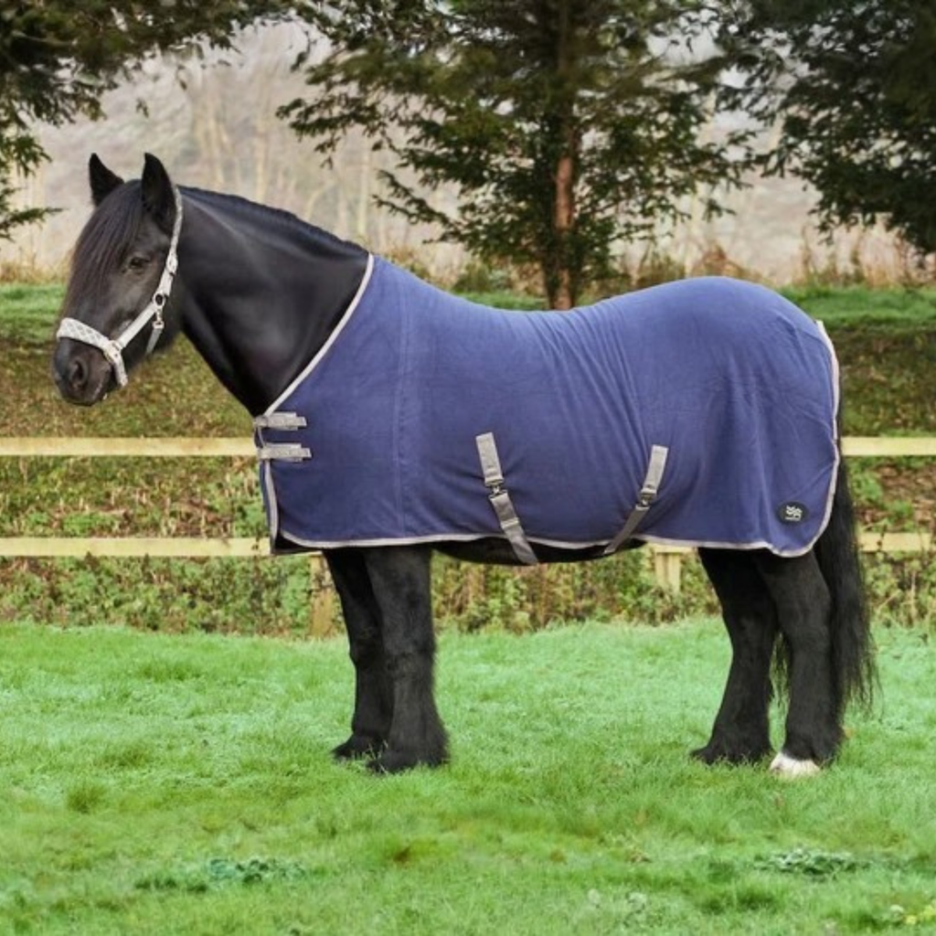 Firefoot Fleece Cooler Rug - Navy/Silver