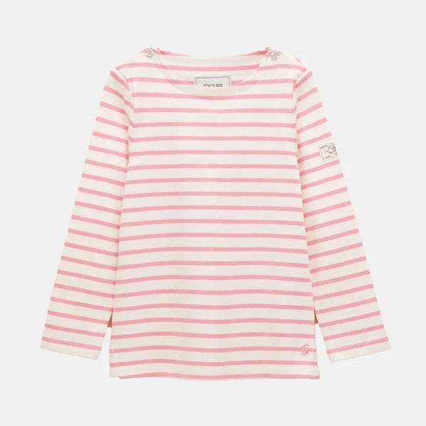 Joules Girls Harbour Long Sleeved Top - Pink