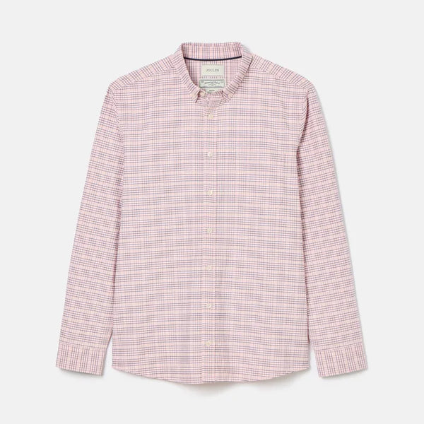 Joules Mens Oxford Classic Fit Shirt - Pink Check