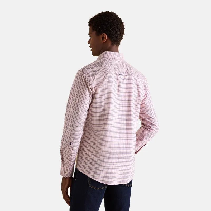 Joules Mens Oxford Classic Fit Shirt - Pink Check