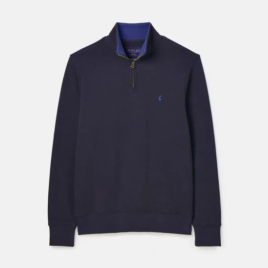 Joules Mens Alistair Quarter Zip Sweatshirt - Navy