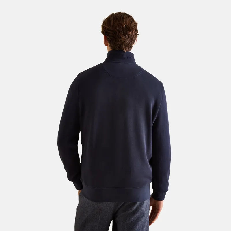 Joules Mens Alistair Quarter Zip Sweatshirt - Navy