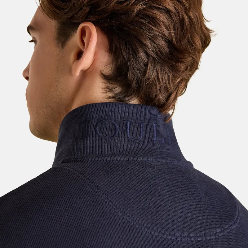 Joules Mens Alistair Quarter Zip Sweatshirt - Navy