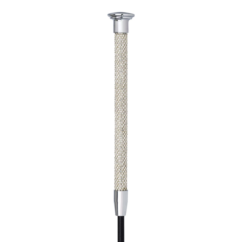 Woof Wear Glitz Dressage Whip - Silver