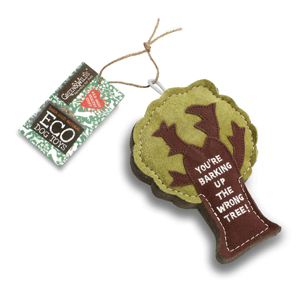 Green and Wilds Barking Up The Wrong Tree Eco Dog Toy