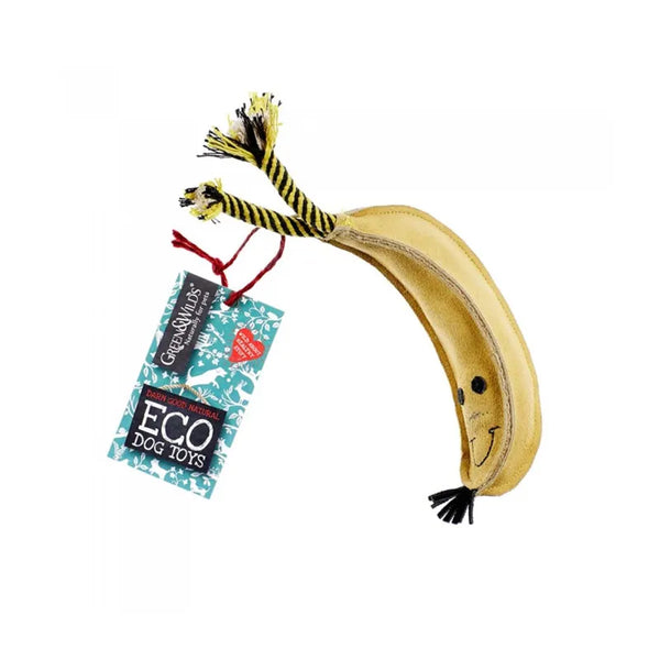 Green and Wilds Barry The Banana Dog Toy