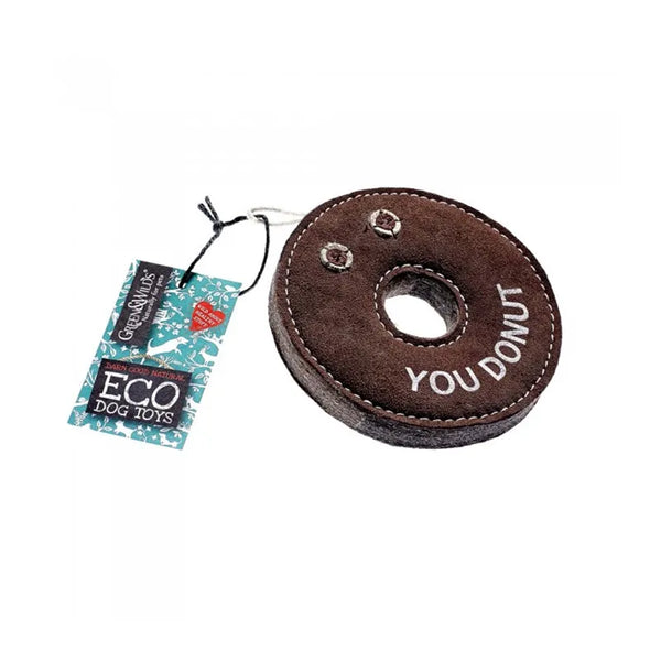 Green and Wilds Derrick The Donut Dog Toy