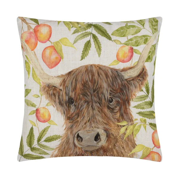Evans Lichfield Grove Highland Cow Cushion