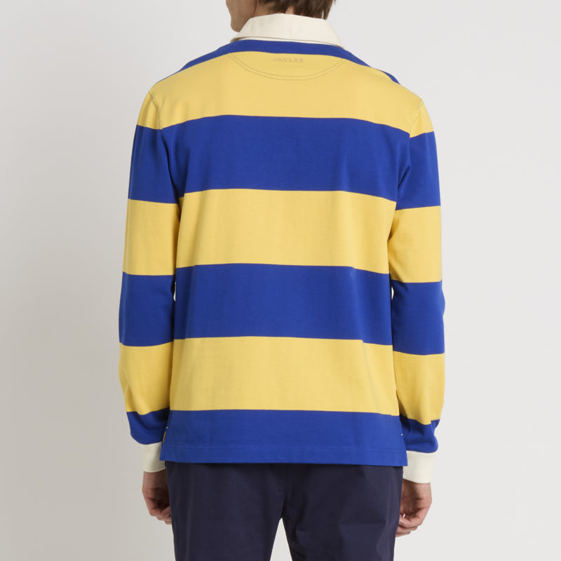 Joules Mens Rugby Club Shirt Yellow Blue