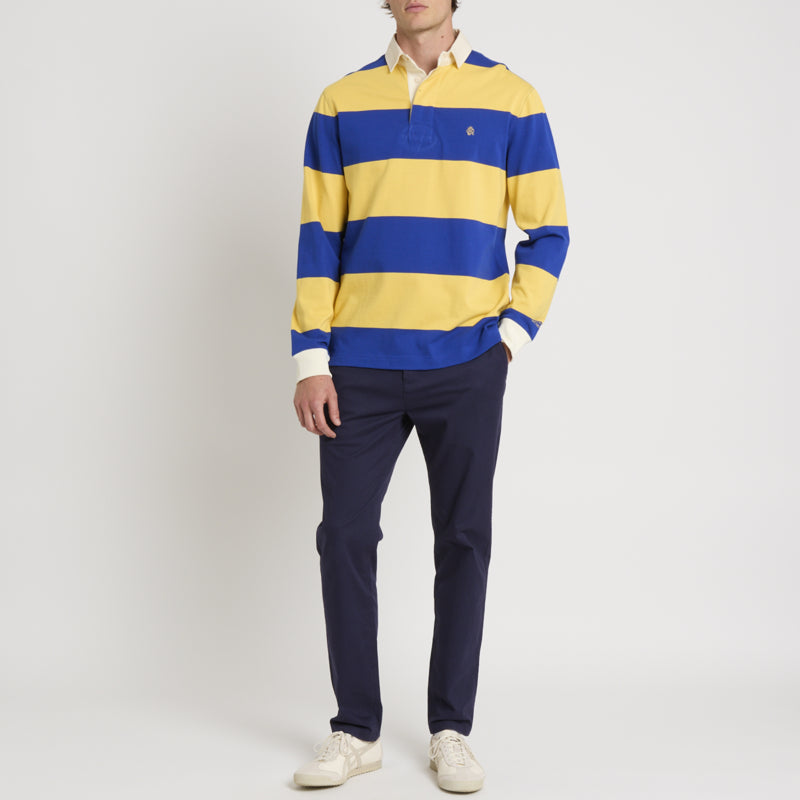 Joules Mens Rugby Club Shirt Yellow Blue