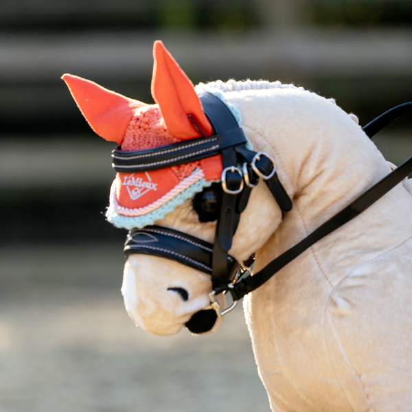 LeMieux Harlow Toy Pony Fly Hood - Coral Crush