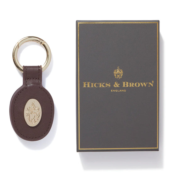 Hicks and Brown Leather Hatclip - Brown