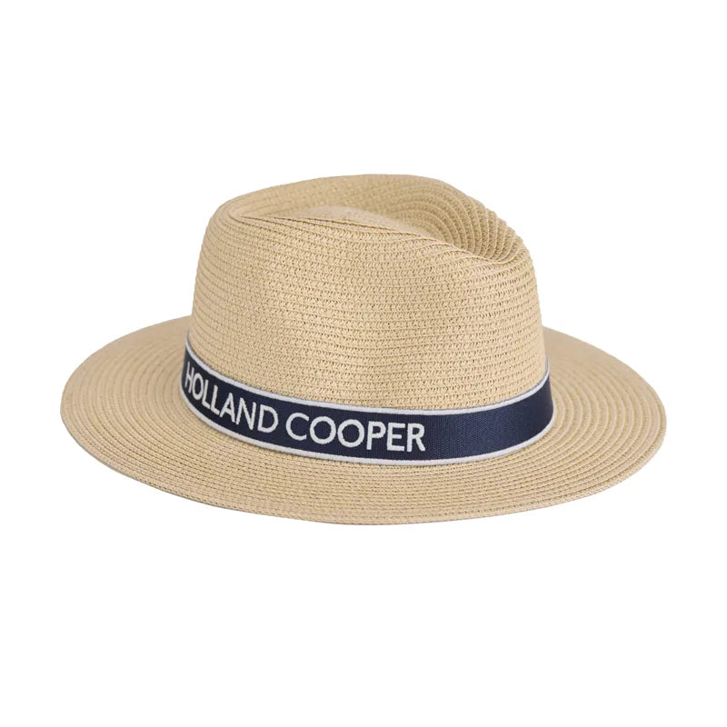 Holland Cooper Francesca Hat - Natural Navy