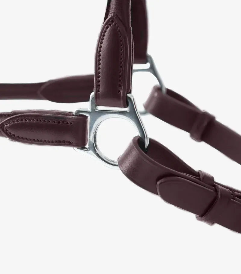 Premier Equine Hennaroso Rolled Anatomic Leather Head Collar - Brown