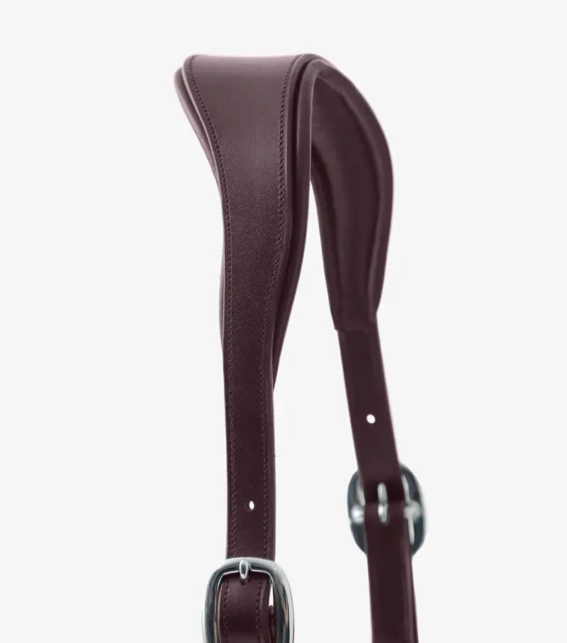 Premier Equine Hennaroso Rolled Anatomic Leather Head Collar - Brown