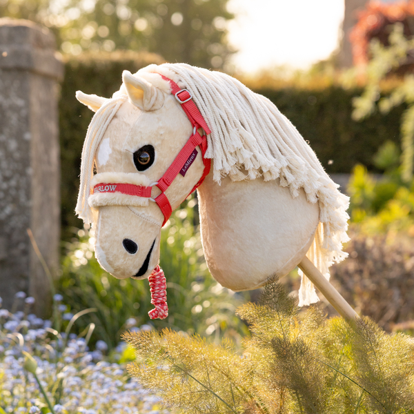 LeMieux Harlow Hobby Horse Headcollar & Leadrope - Coral Crush