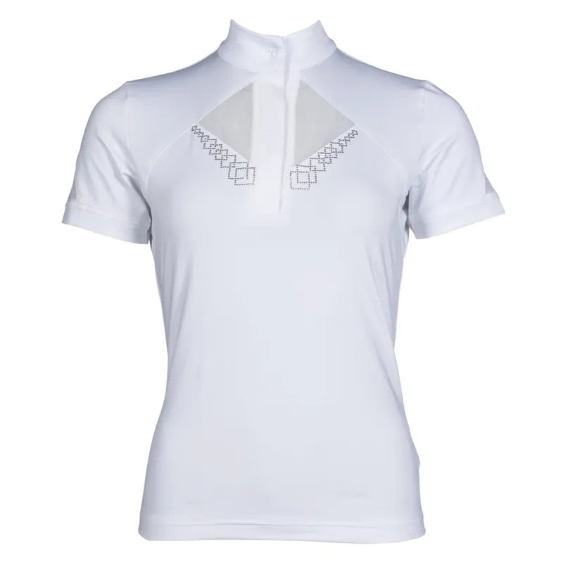 HKM Ladies Kayla Competition Shirt - White