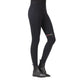 HKM Ladies Sports Knee Patch Riding Leggings - Black