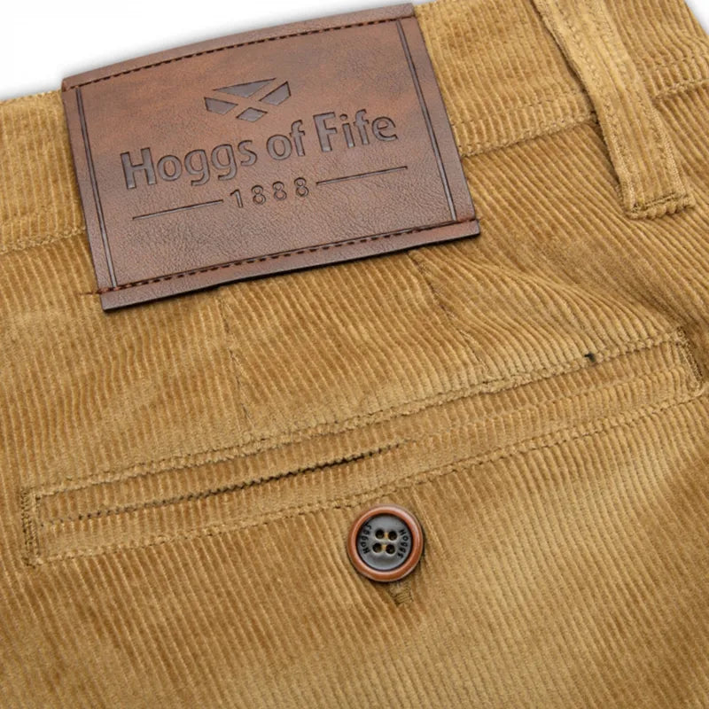 Hoggs of Fife Mens Cairnie Comfort Stretch Cord Trousers - Harvest