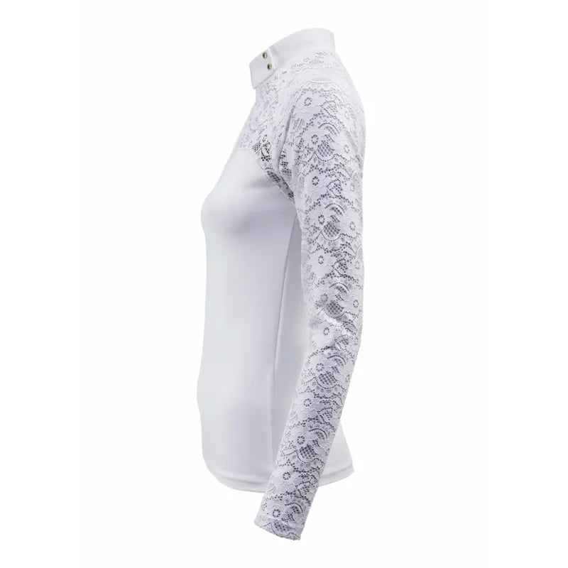 Holland Cooper Newbury Long Sleeve Base Layer - Ice White