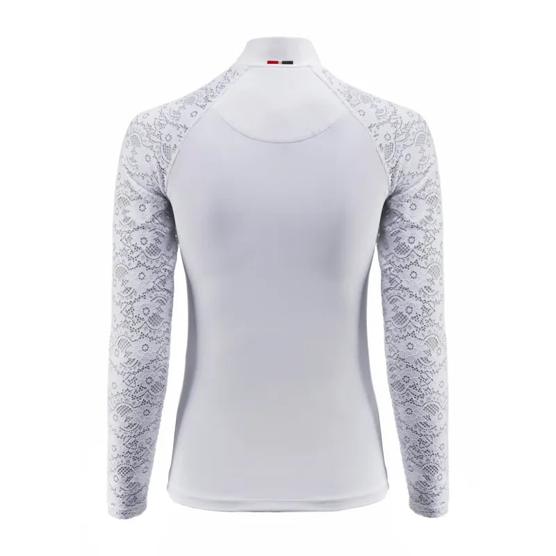 Holland Cooper Newbury Long Sleeve Base Layer - Ice White