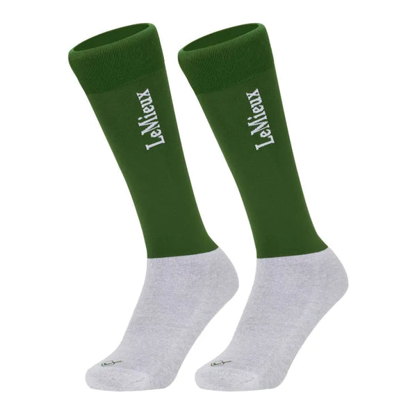 LeMieux Competition Socks - Twin Pack - Hunter Green