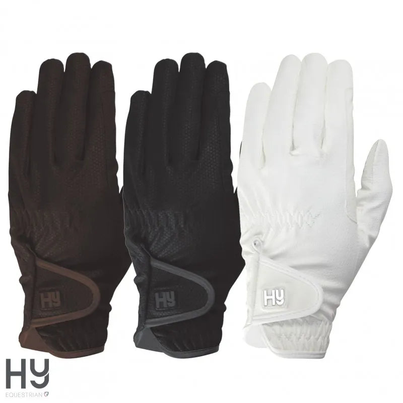Hy Equestrian Cottenham Elite Riding Gloves - Brown