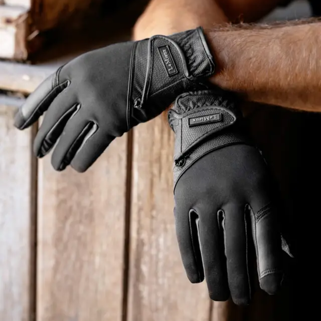 LeMieux Hybrid Riding Gloves - Black